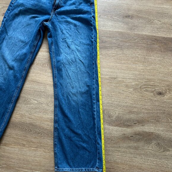 Aeropostale Women's Size 8 High Rise Wide Leg Jean Dark Wash - Picture 4 of 8